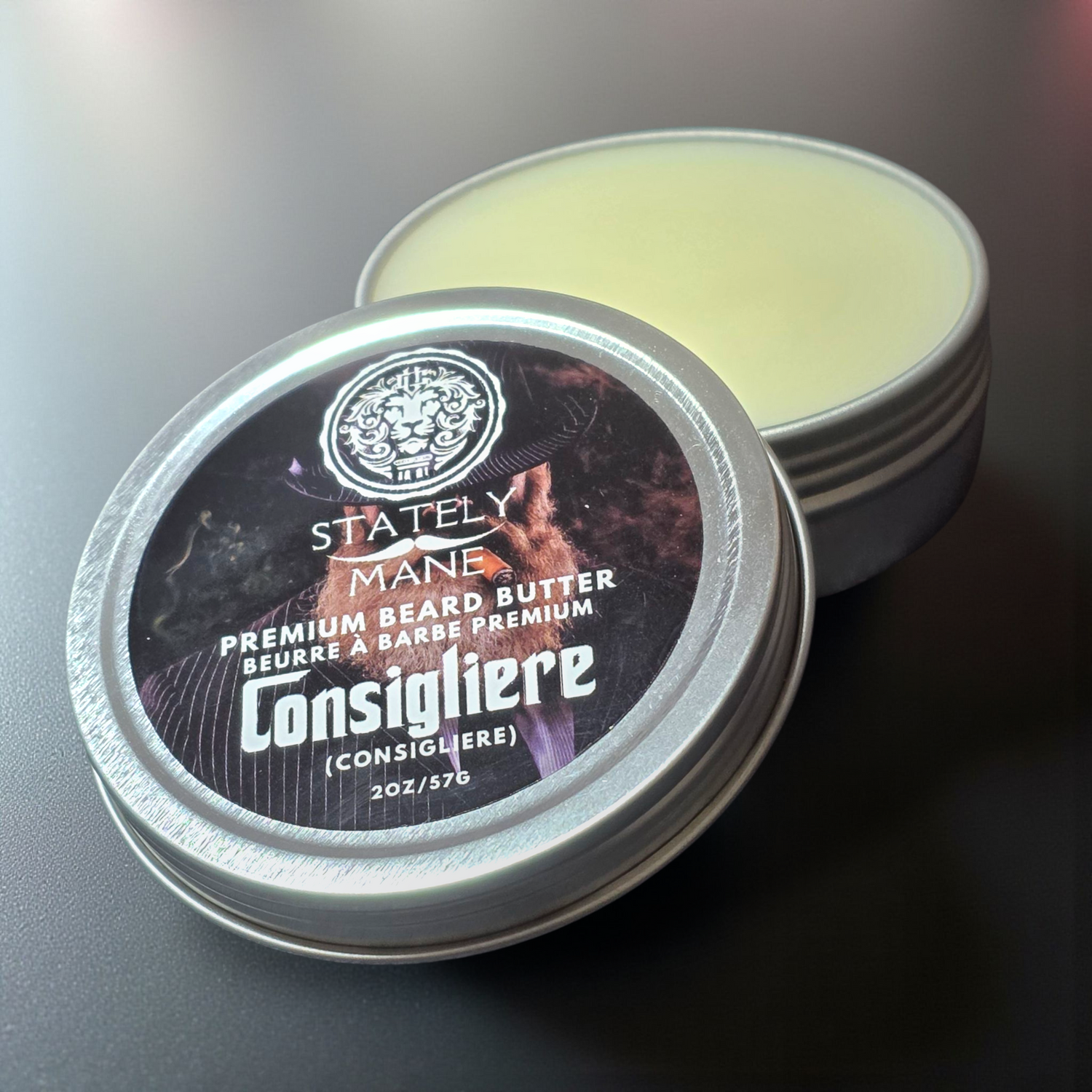 Stately Mane Consigliere Beard Butter 2oz/57g – Vach Cittoni men's fragrance, grooming, or leather accessory