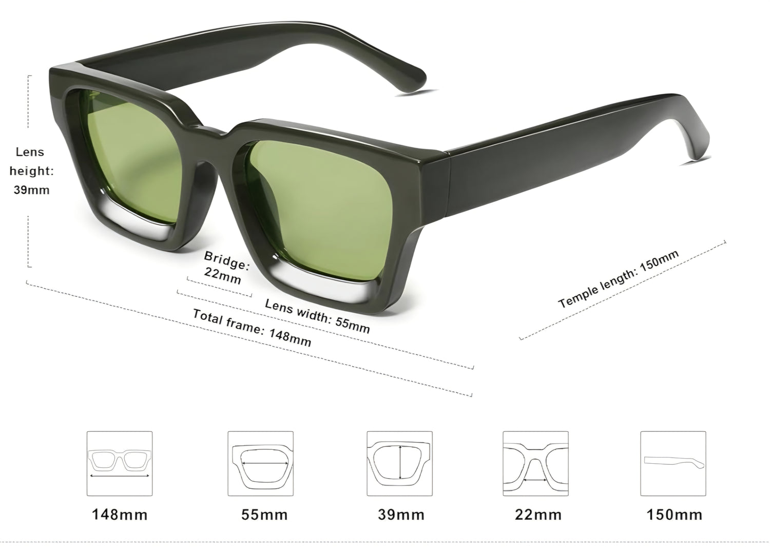 Vach Cittoni Retro Italian Acetate Sunglasses - Unisex – Vach Cittoni men's fragrance, grooming, or leather accessory