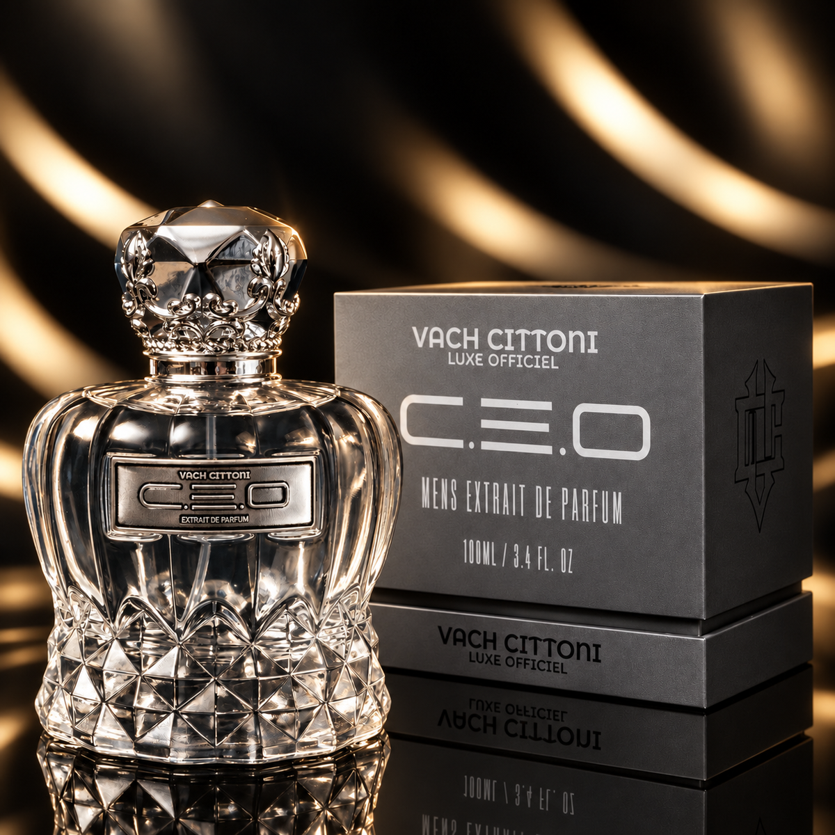 Vach Cittoni CEO Men's Extrait de Parfum 100ML bottle with presentation box