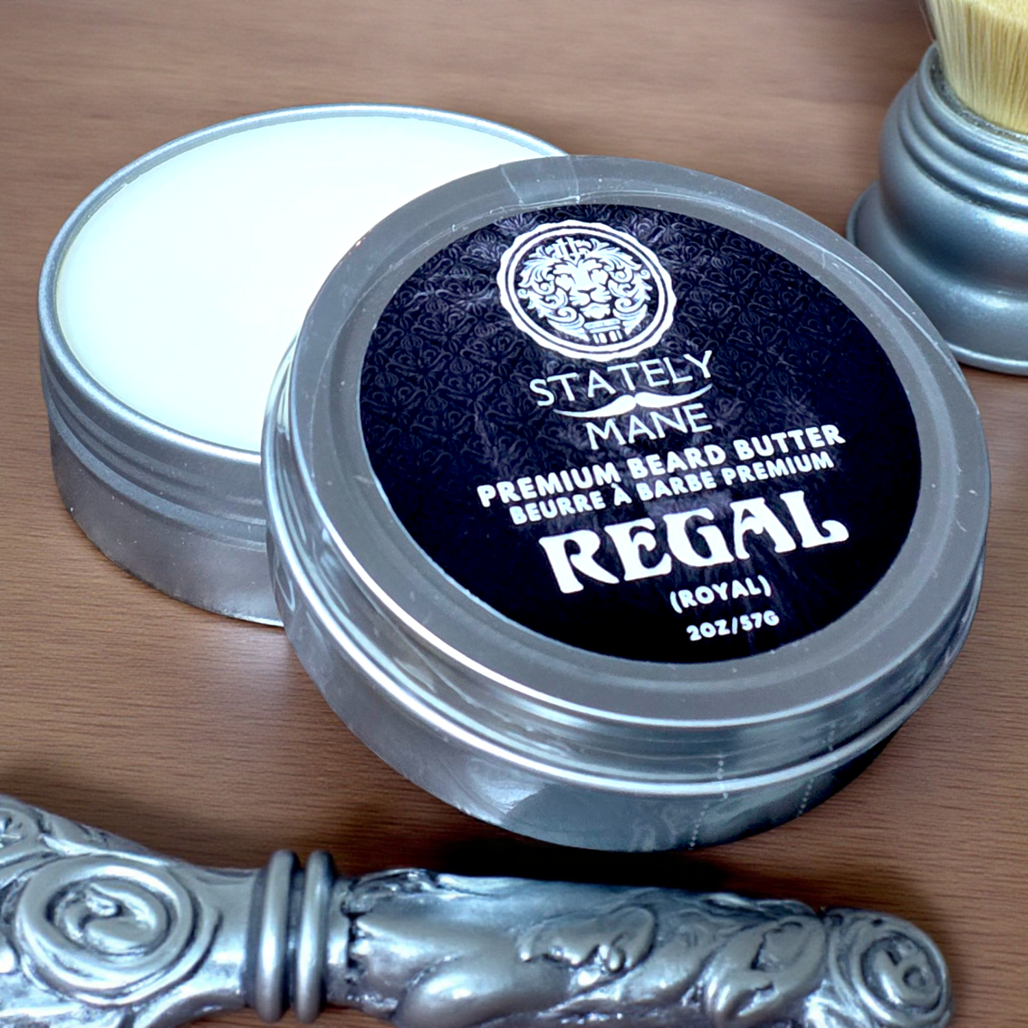 Stately Mane Regal Beard Butter 2oz/57g – Vach Cittoni men's fragrance, grooming, or leather accessory