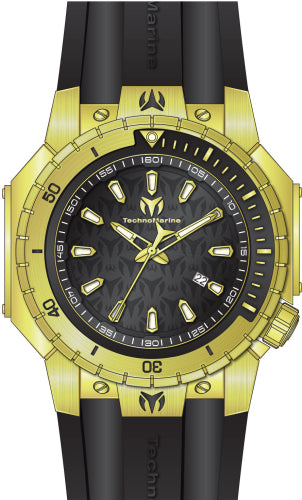 Technomarine Men's TM-224011 Manta Quartz 3 Hand Black Dial Watch – Vach Cittoni men's fragrance, grooming, or leather accessory