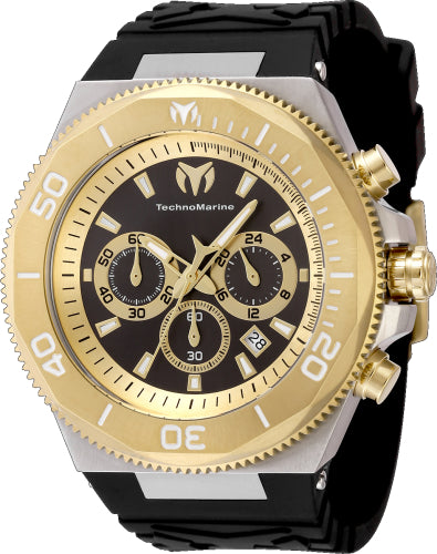 Technomarine Men's TM-224018 Manta Quartz Gold, Black Dial Watch – Vach Cittoni men's fragrance, grooming, or leather accessory