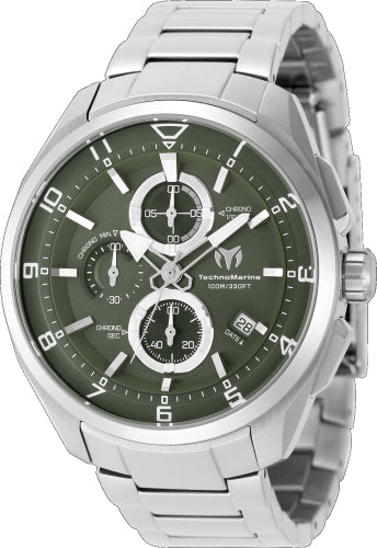 Technomarine Men's TM-318116 OCEAN Quartz Olive Green Dial Watch – Vach Cittoni men's fragrance, grooming, or leather accessory