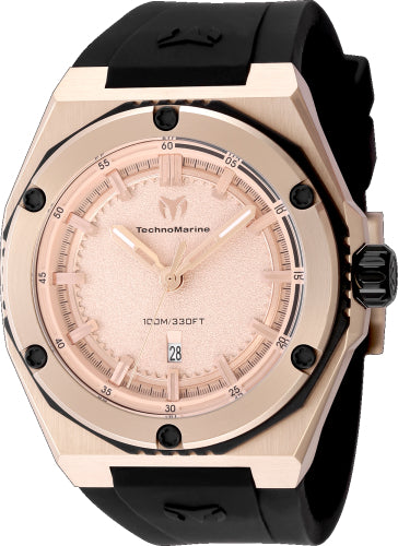 Technomarine Men's TM-416065 CORAL Quartz Rose Gold Dial Watch – Vach Cittoni men's fragrance, grooming, or leather accessory