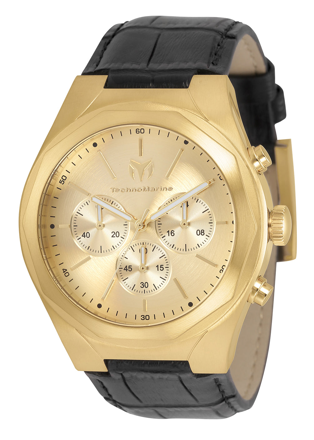 Technomarine Men's TM-820011 MoonSun Quartz 3 Hand Gold Dial Watch – Vach Cittoni men's fragrance, grooming, or leather accessory